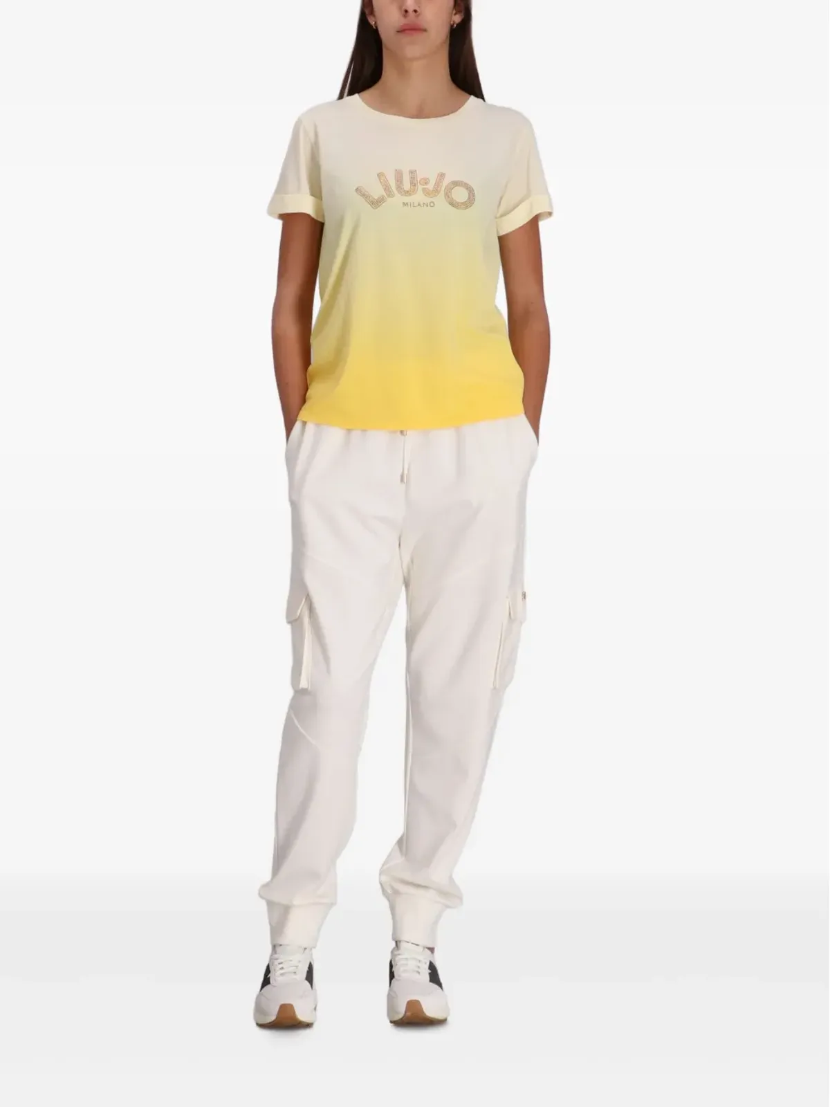 LIU JO ロゴディテール グラデーション効果 Tシャツ - 画像2