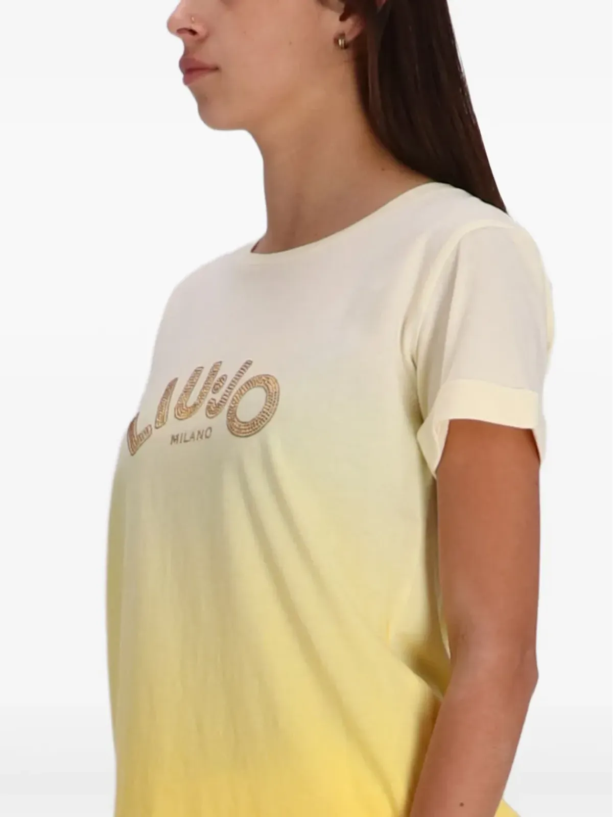 LIU JO ロゴディテール グラデーション効果 Tシャツ - 画像3