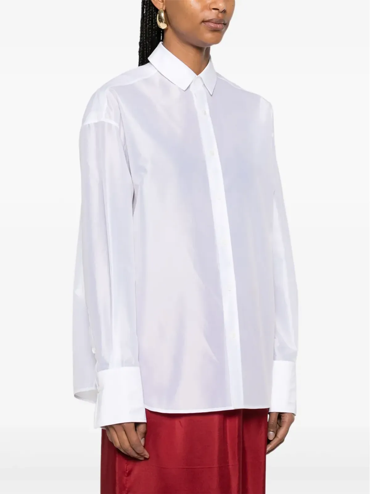 Carven シアー タフタ シャツ - 画像3