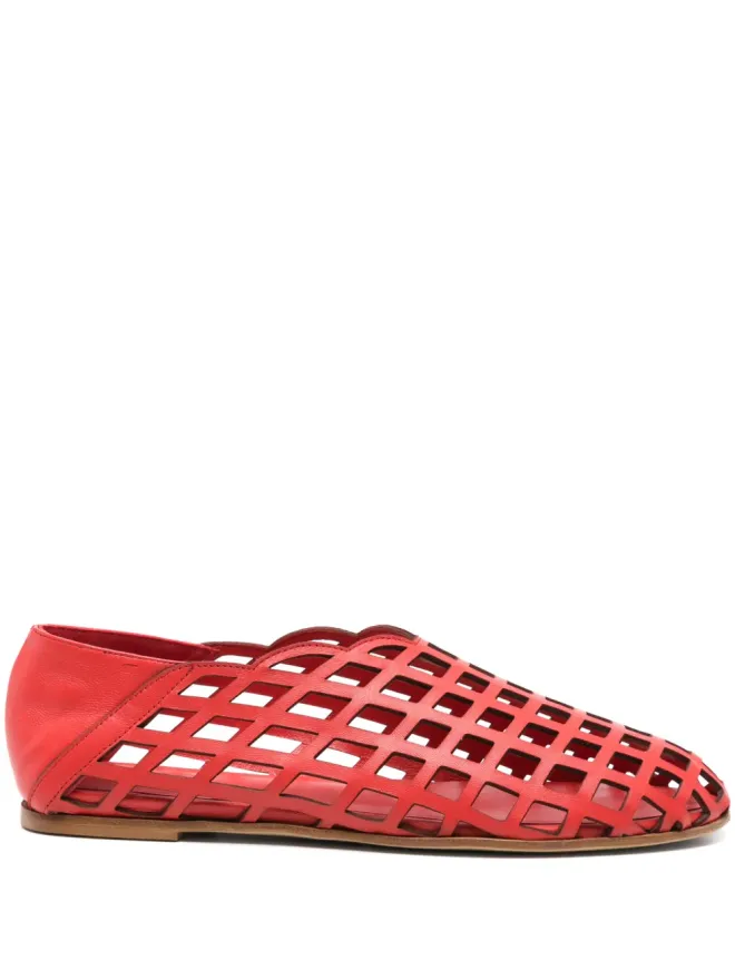GIABORGHINI GIABORGHINI レザー バレエフラットの商品画像