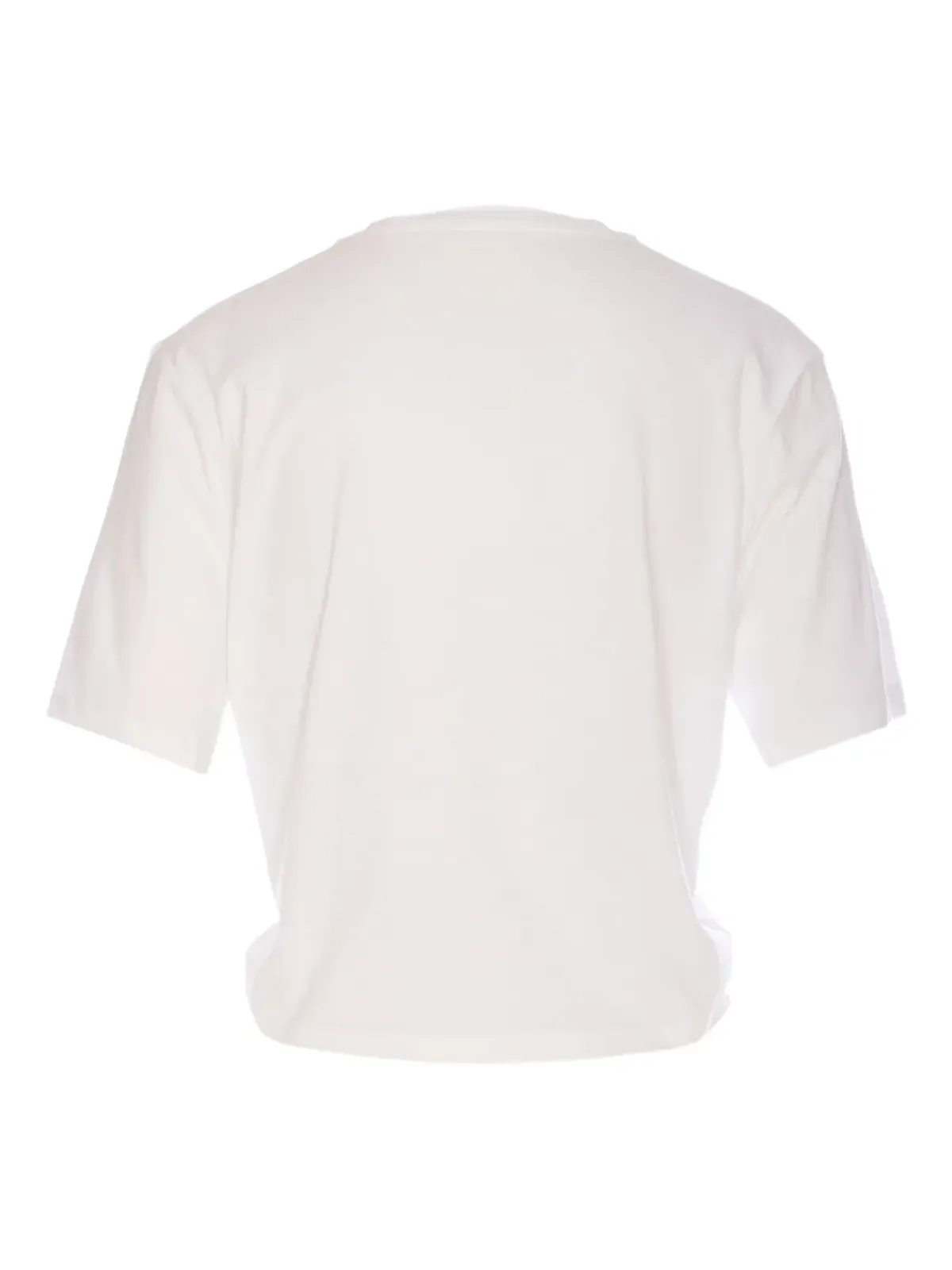 LIU JO ロゴ入りクロップドTシャツ ホワイト - 画像2
