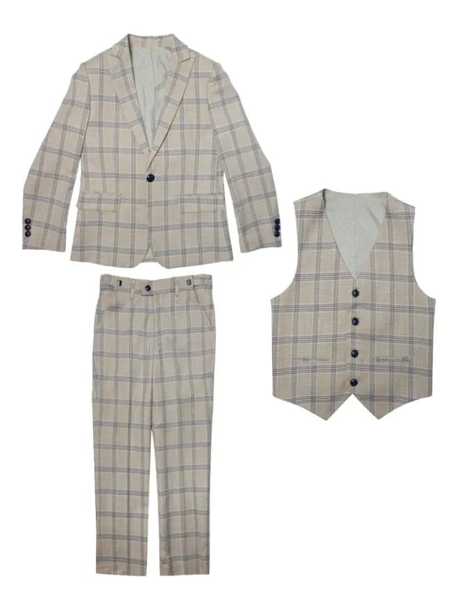 ROMANO KIDS ROMANO KIDS チェック柄スーツ（3点セット）の商品画像