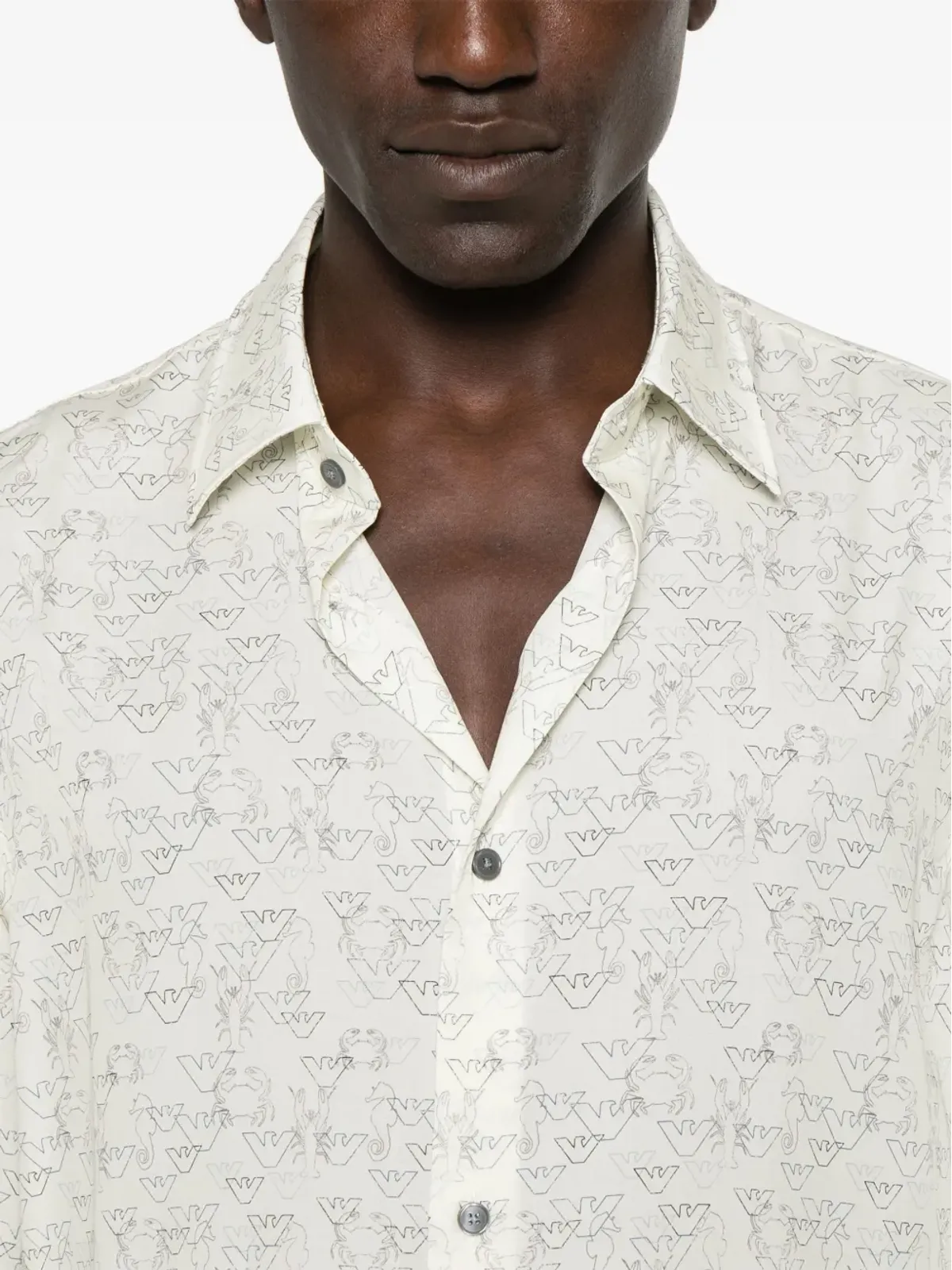Emporio Armani イーグルプリントシャツ - 画像5