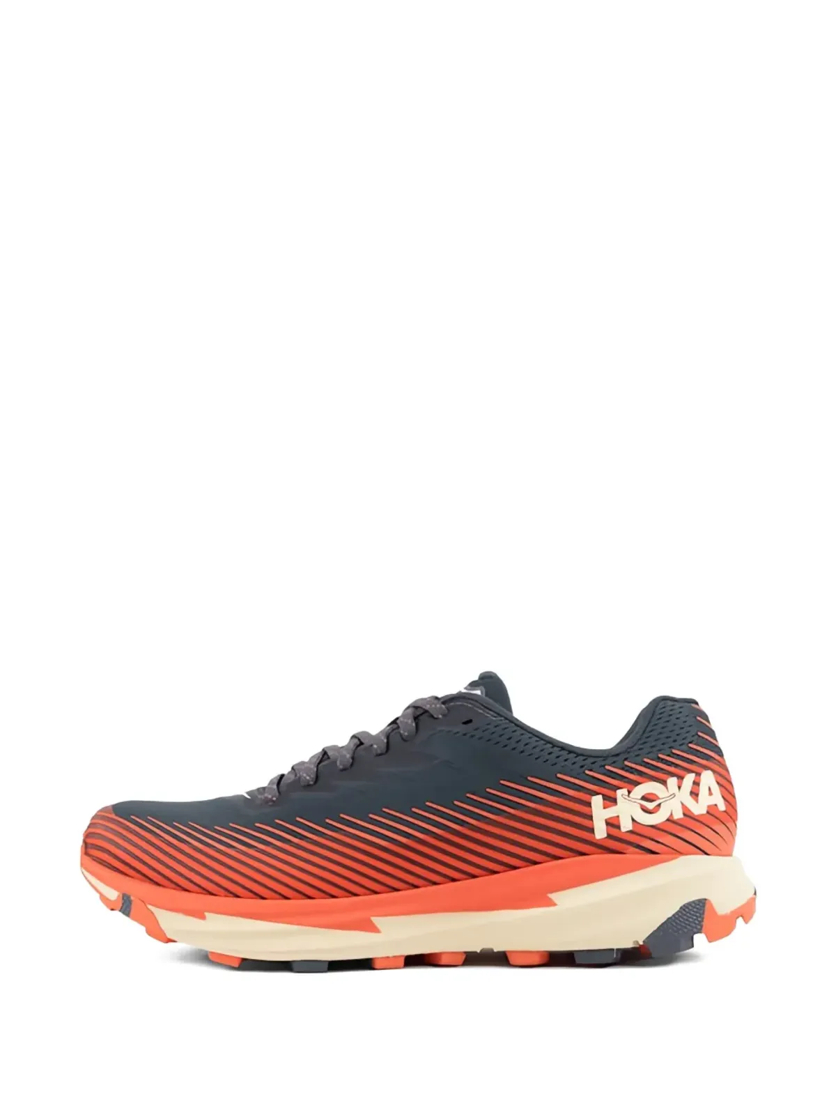 HOKA One Torrent 2 グレー/オレンジのスニーカー - 画像4