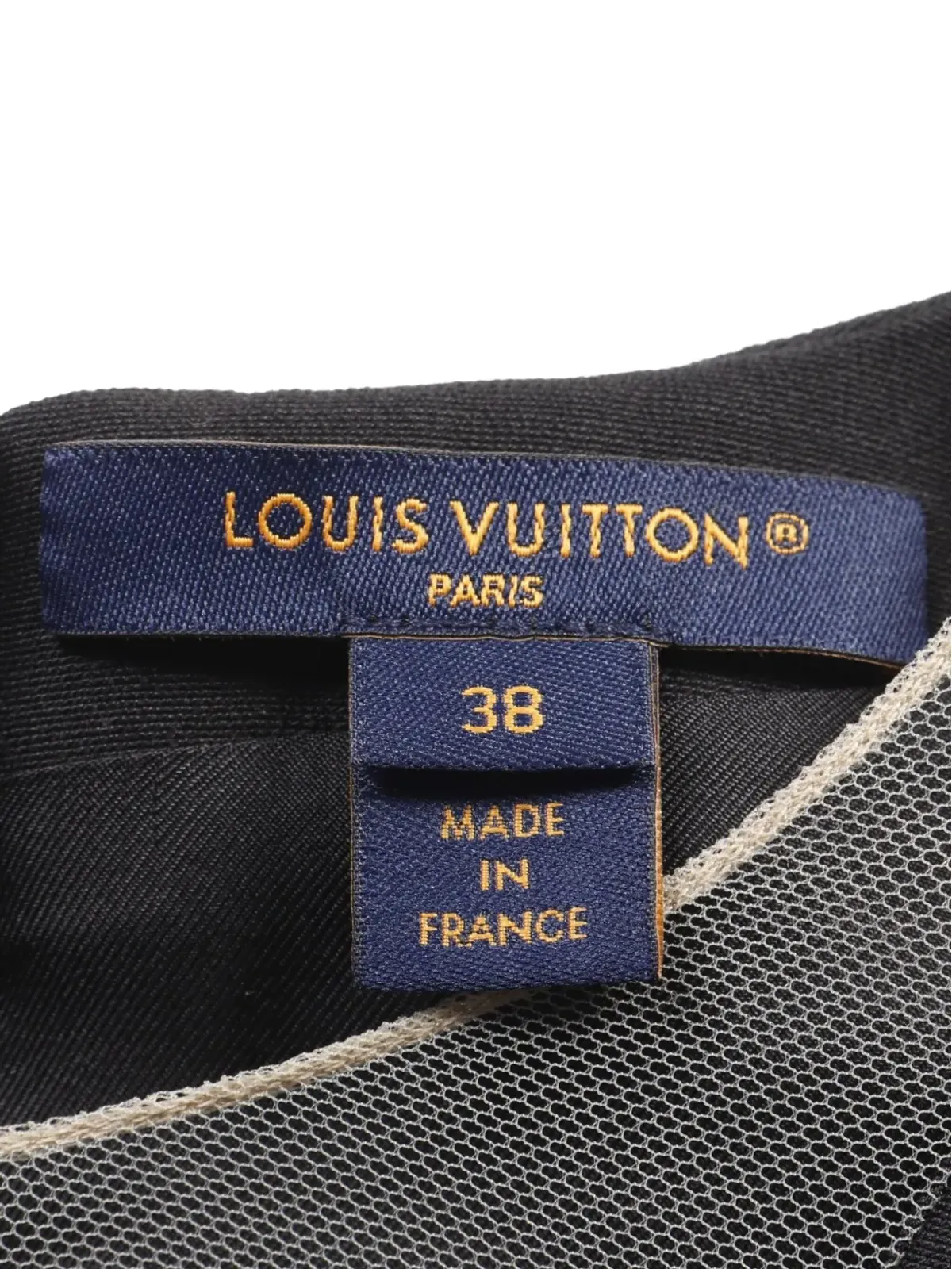Louis Vuitton ビンテージ 10年代 フィンフラウンス ミカド ミディドレス ブラック - 画像3