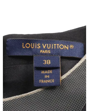 Louis Vuitton ビンテージ 10年代 フィンフラウンス ミカド ミディドレス ブラック - サムネイル3