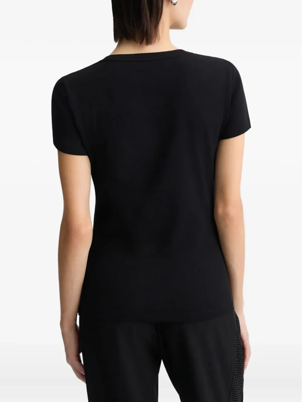 LIU JO 装飾が施された クルーネック Tシャツ - ブラック - 画像4