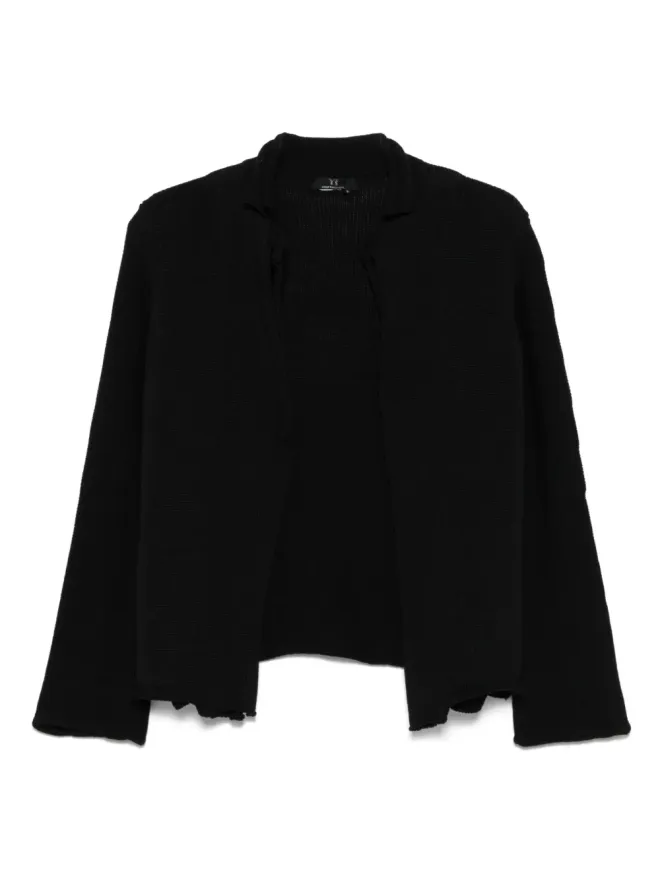 Yohji Yamamoto Pre-Owned Yohji Yamamoto Pre-Owned 2010年代 ニットジャケット - ブラックの商品画像