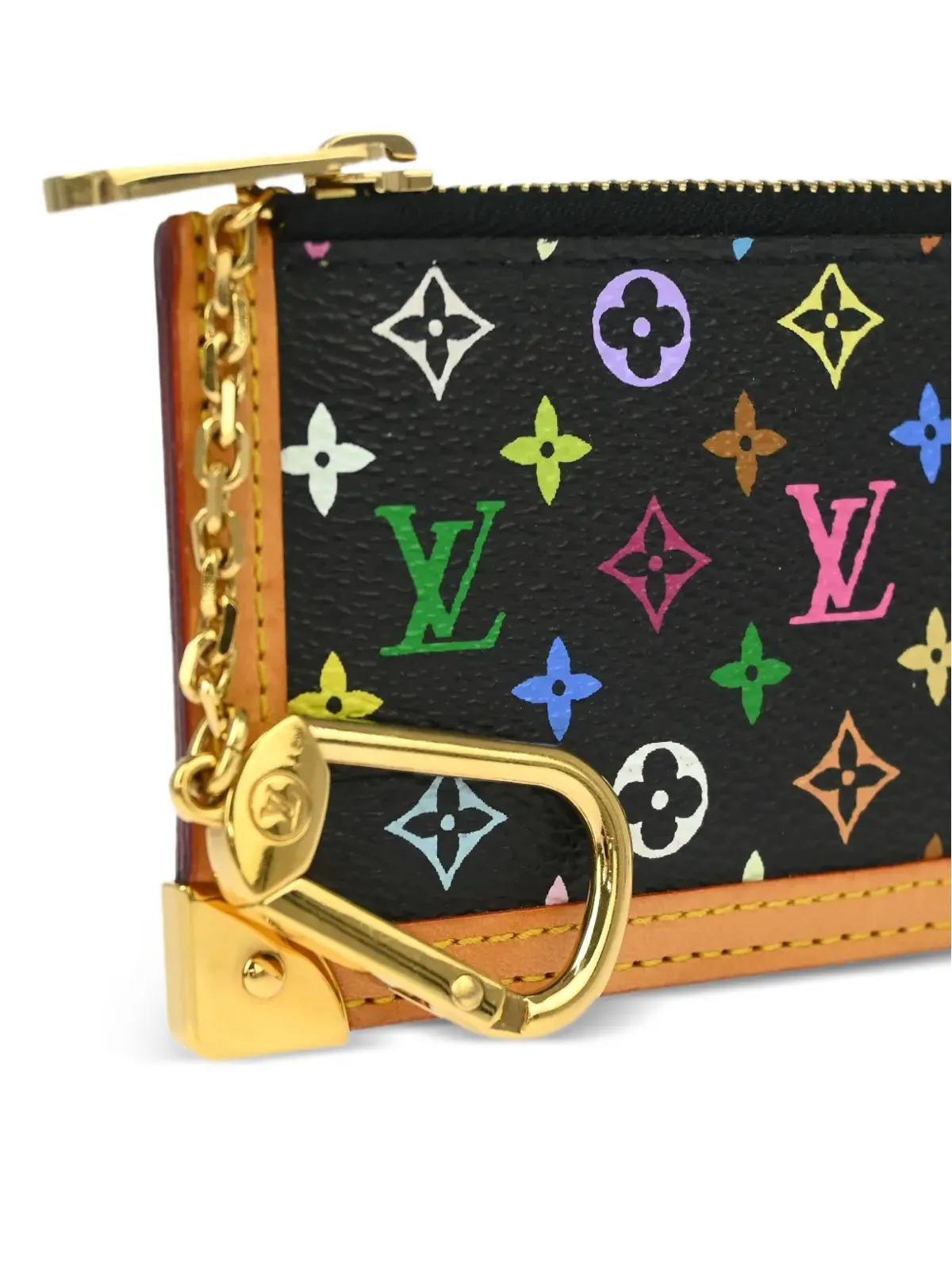 Louis Vuitton ビンテージ 2005年 ポシェット・クレ コインウォレット ブラック - 画像3