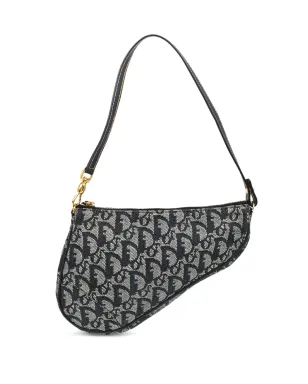 Christian Dior Pre-Owned ビンテージ 2001年 トロッターサドル ハンドバッグ - ブルー - サムネイル1