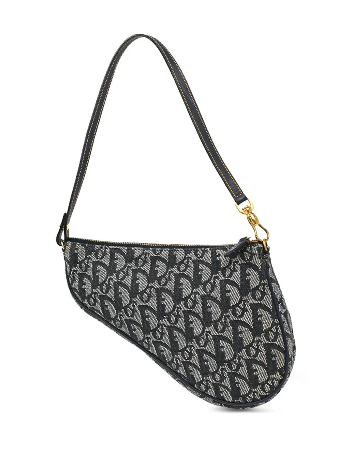 Christian Dior Pre-Owned ビンテージ 2001年 トロッターサドル ハンドバッグ - ブルー - 画像2