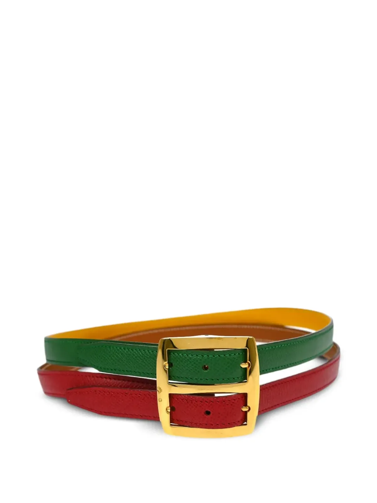 Hermès ビンテージ 1991 リバーシブル レザー ベルト - 画像1