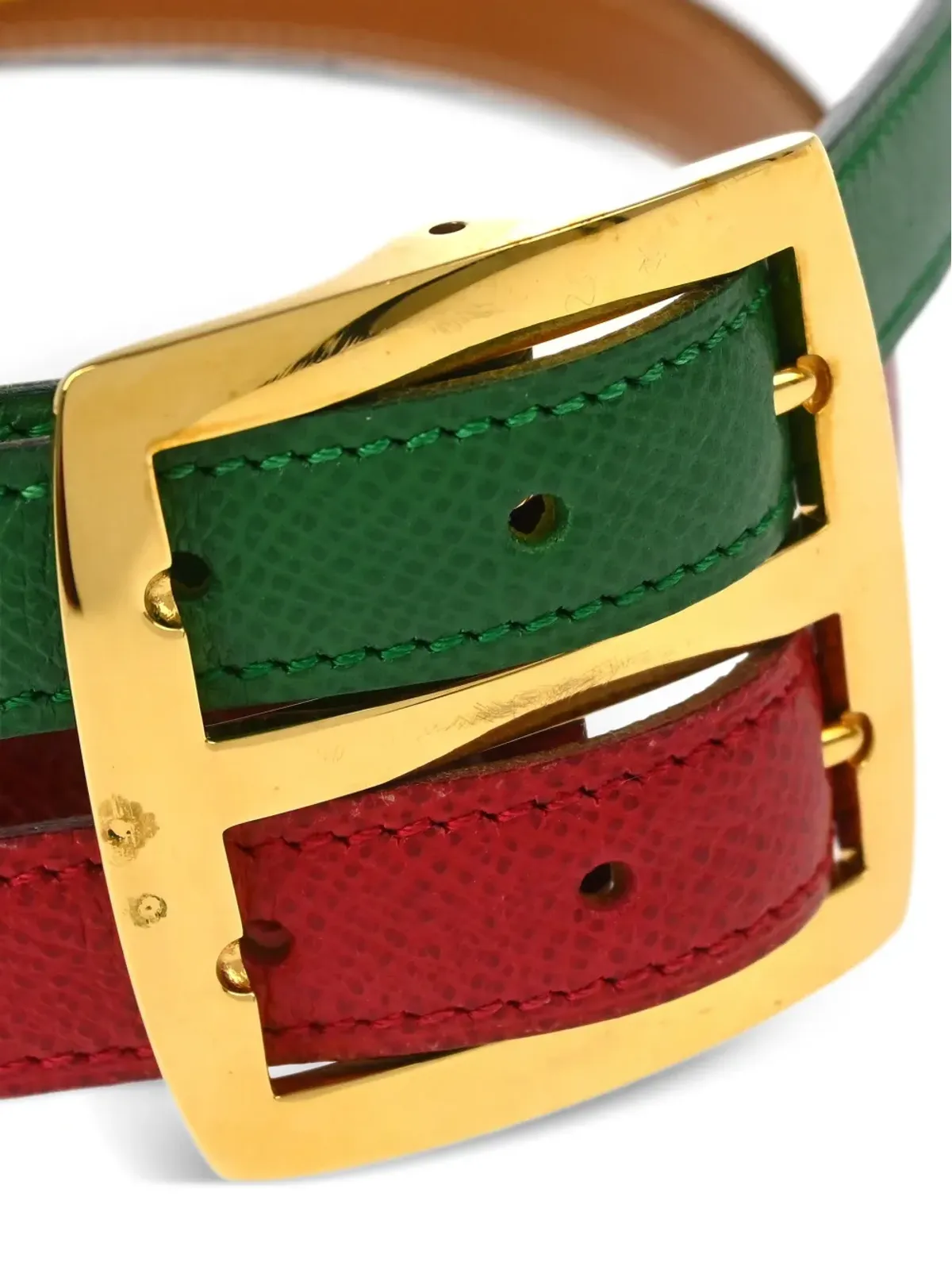 Hermès ビンテージ 1991 リバーシブル レザー ベルト - 画像3