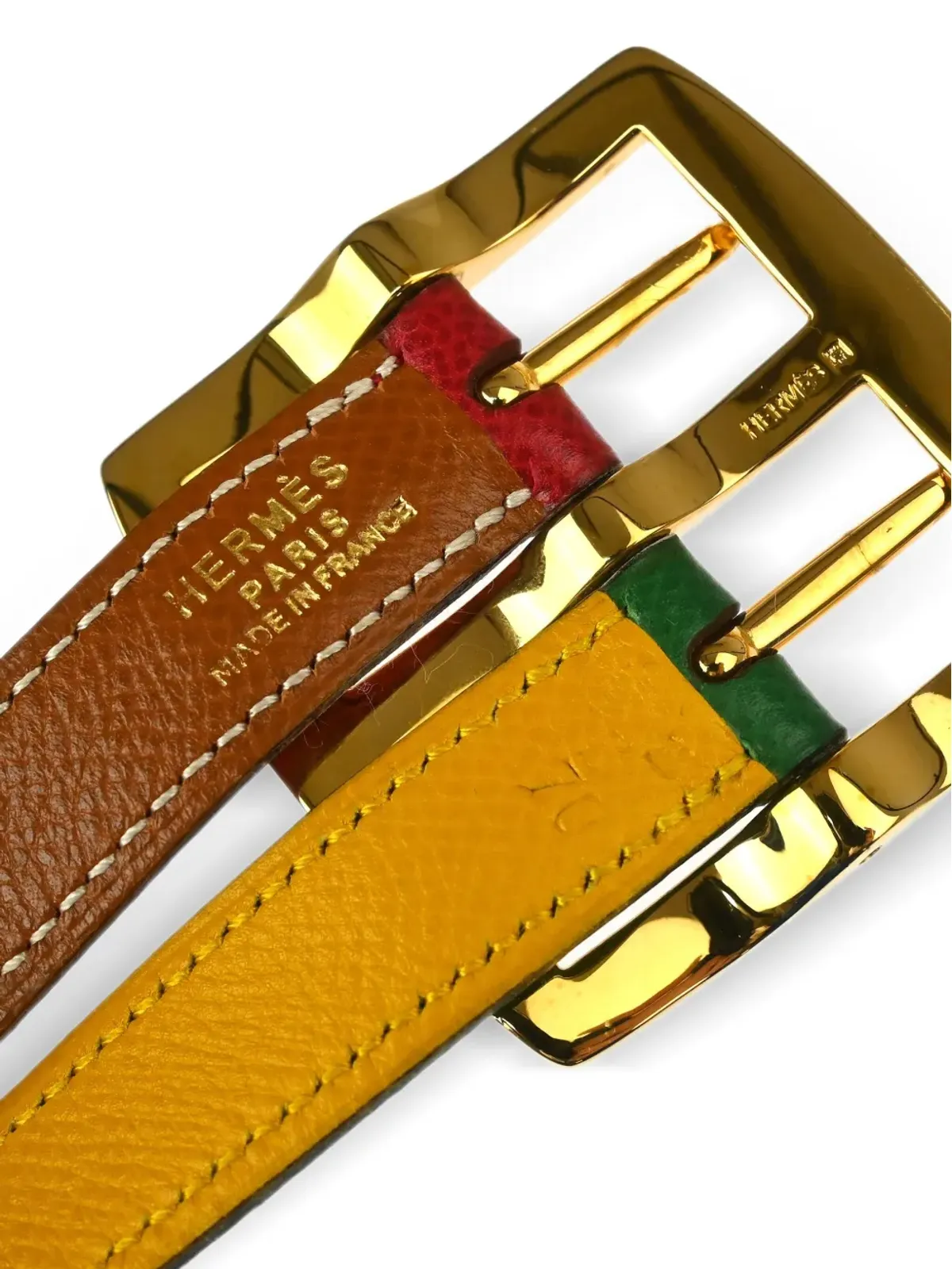 Hermès ビンテージ 1991 リバーシブル レザー ベルト - 画像4