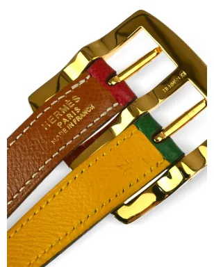 Hermès ビンテージ 1991 リバーシブル レザー ベルト - サムネイル4