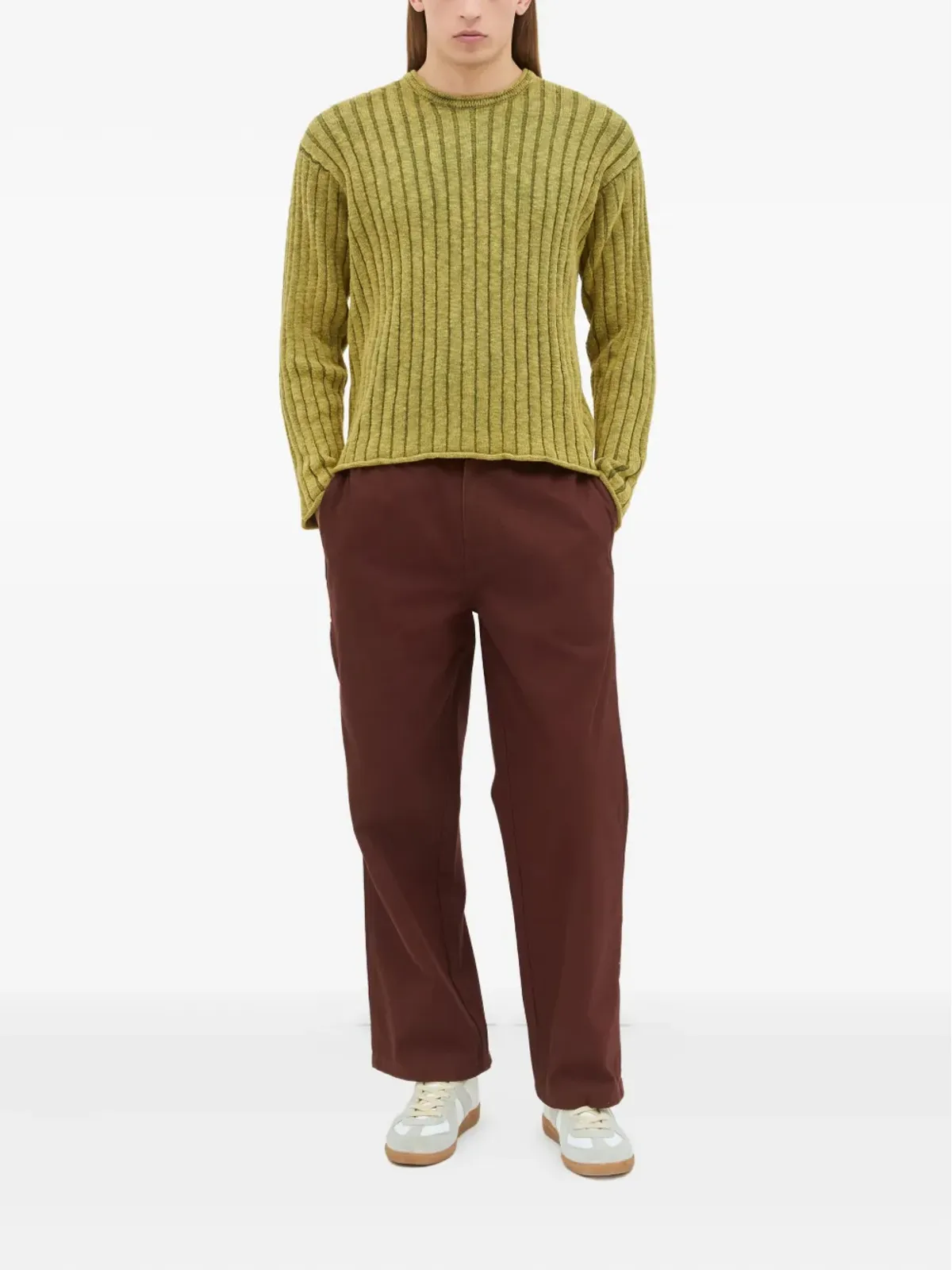 Jason Markk リブ編みクルーネックセーター - 画像2