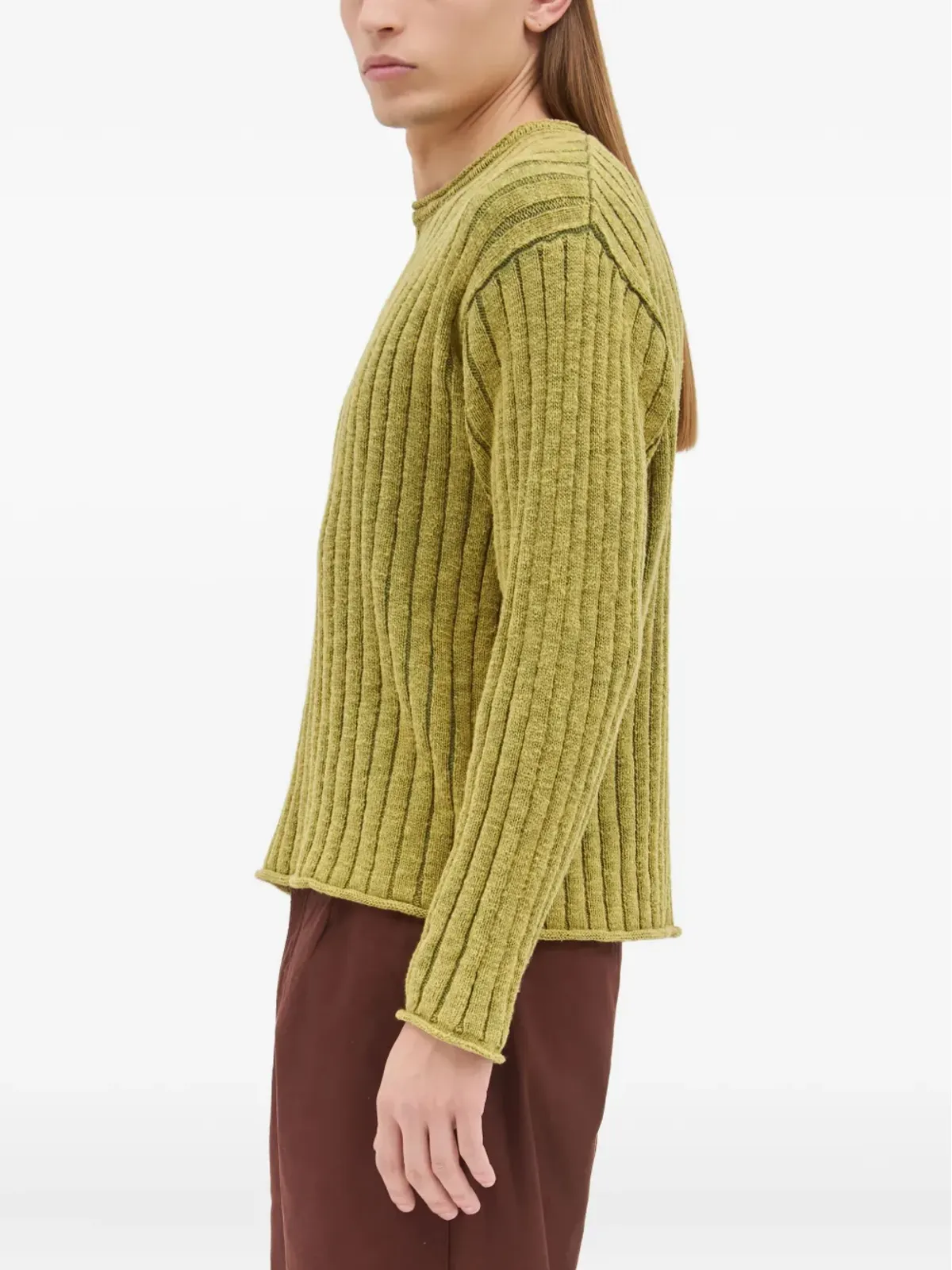 Jason Markk リブ編みクルーネックセーター - 画像3
