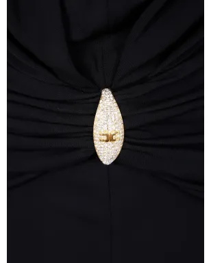 Elisabetta Franchi ホルターネック・ルーシュドレス - サムネイル3