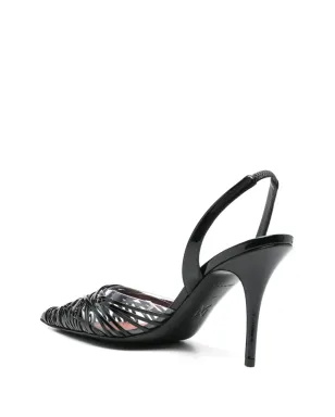 Amina Muaddi Lori slingback pumps - サムネイル3