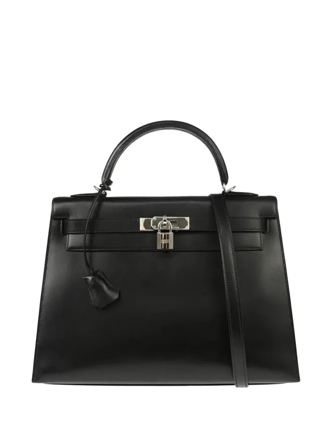 Hermès Pre-Owned Hermès ビンテージ 2003 ケリー 32 セリエ ハンドバッグ - ブラックの商品画像
