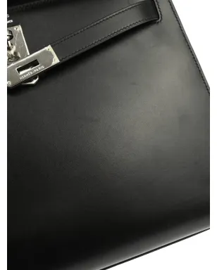 Hermès ビンテージ 2003 ケリー 32 セリエ ハンドバッグ - ブラック - サムネイル5