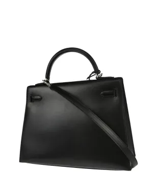 Hermès ビンテージ 2003 ケリー 32 セリエ ハンドバッグ - ブラック - サムネイル2