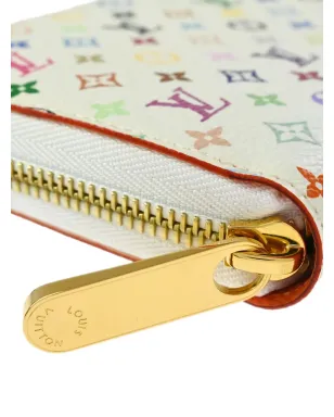 Louis Vuitton ビンテージ x Takashi Murakami 2012 モノグラム・マルチカラー・キャンバス ウォレット - 白 - サムネイル5