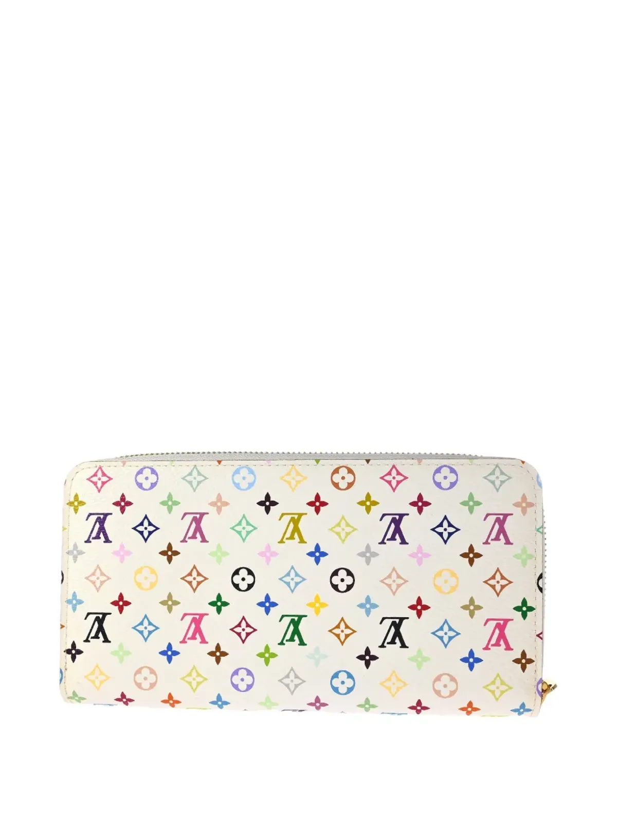 Louis Vuitton ビンテージ x Takashi Murakami 2012 モノグラム・マルチカラー・キャンバス ウォレット - 白 - 画像2
