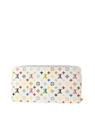 Louis Vuitton ビンテージ x Takashi Murakami 2012 モノグラム・マルチカラー・キャンバス ウォレット - 白 - サムネイル2