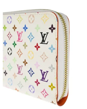 Louis Vuitton ビンテージ x Takashi Murakami 2012 モノグラム・マルチカラー・キャンバス ウォレット - 白 - サムネイル3