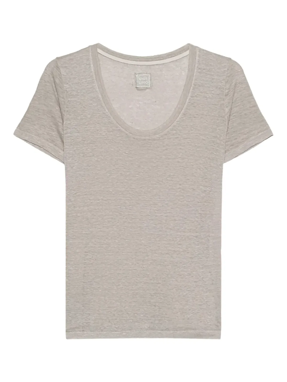 120% Lino スクープネックTシャツ - 画像1