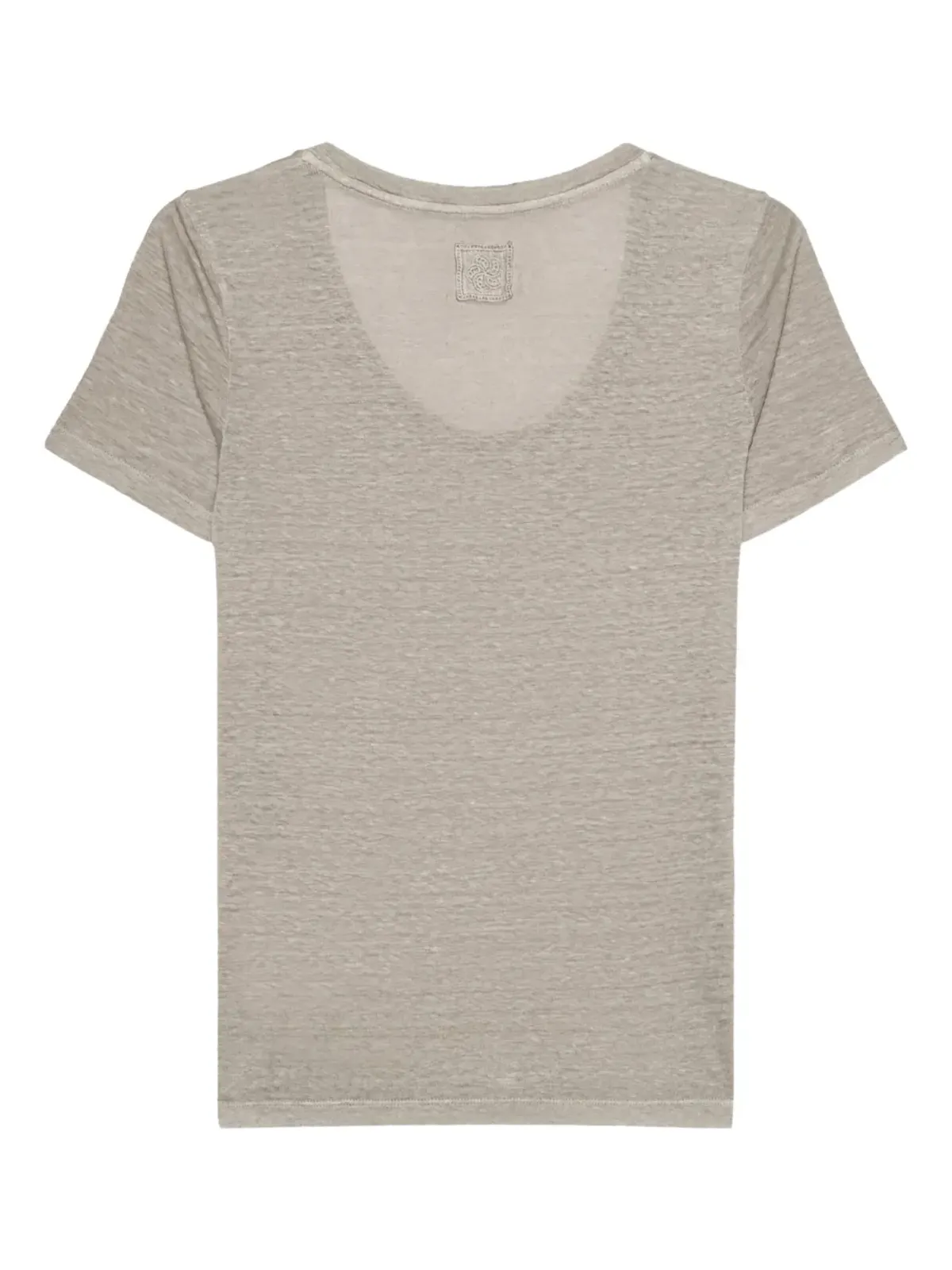 120% Lino スクープネックTシャツ - 画像2