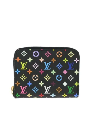 Louis Vuitton ビンテージ 2011年 モノグラム・マルチカラー ウォレット ブラック - サムネイル1