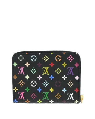 Louis Vuitton ビンテージ 2012年 モノグラム・マルチカラー ウォレット ブラック - サムネイル2