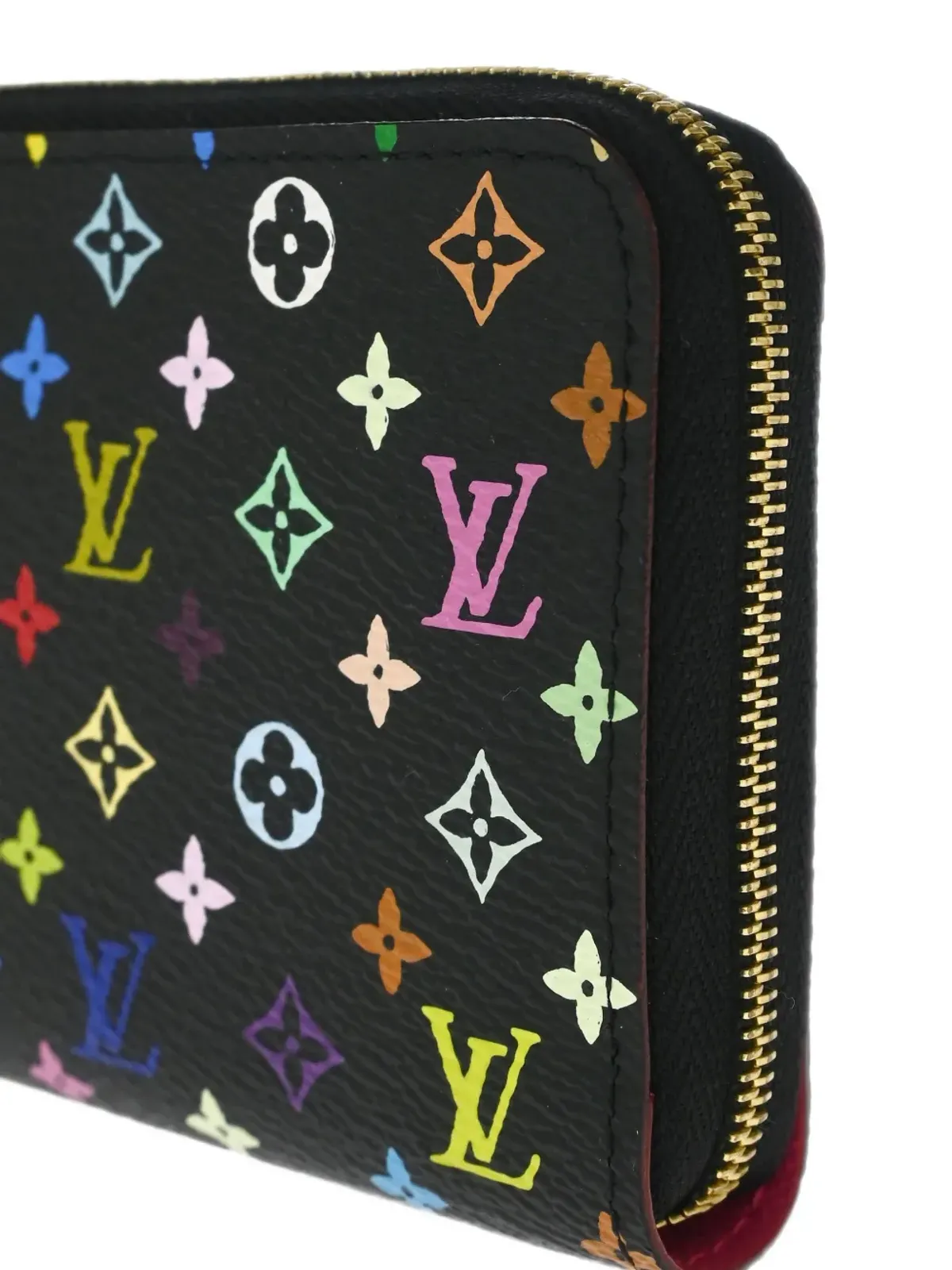 Louis Vuitton ビンテージ 2012年 モノグラム・マルチカラー ウォレット ブラック - 画像3