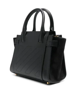 Off-White Pre-Owned City leather tote bag - Black - サムネイル3