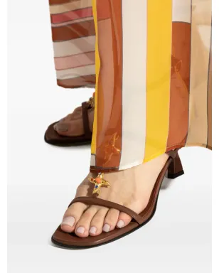 Nodaleto レザーサンダル - Brown - サムネイル5