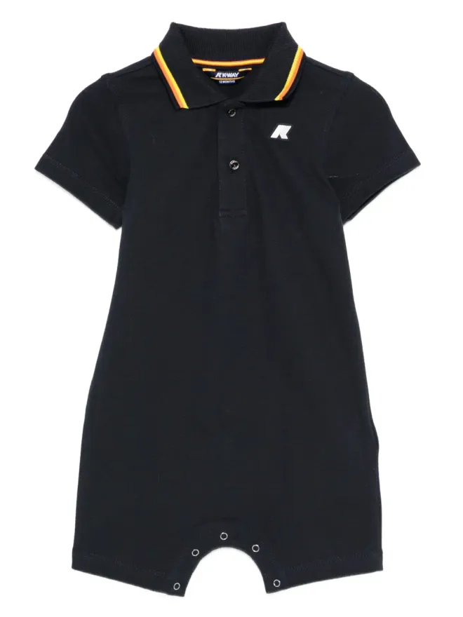 K Way Kids K Way Kids 半袖ポロロンパース ブルーの商品画像