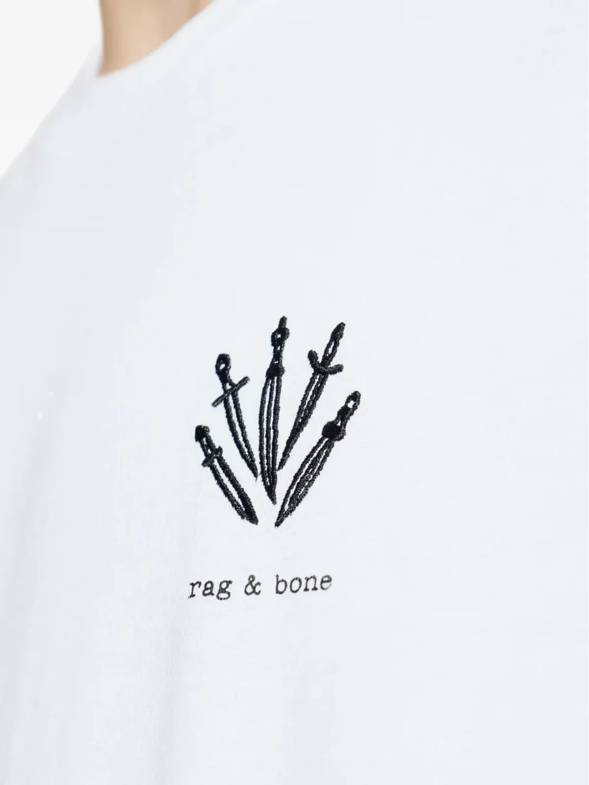 rag & bone ロゴプリント Tシャツ - 画像5