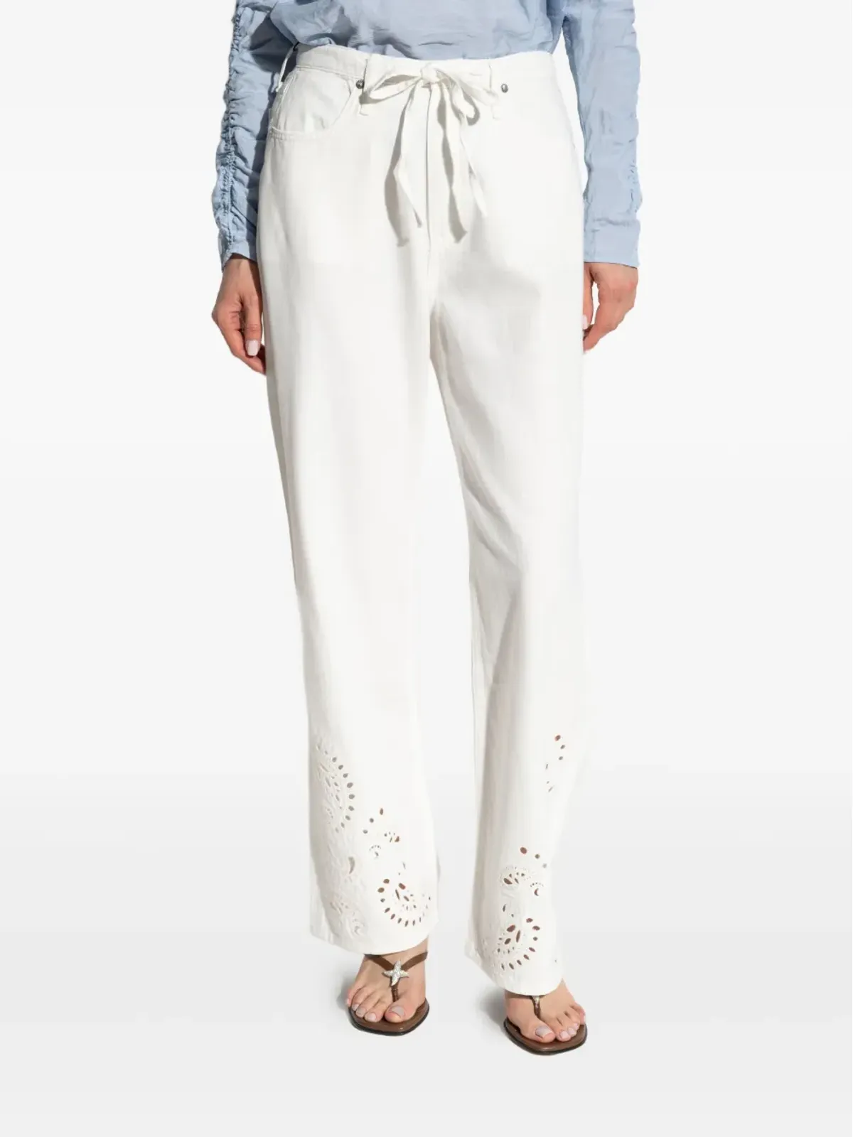 rag & bone 刺繍ドローストリングパンツ - 画像3