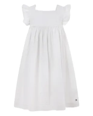 Petit Bateau フリル付きオーガニックコットンドレス - サムネイル1