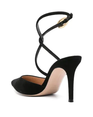 Gianvito Rossi スエードパンプス - ブラック - サムネイル3