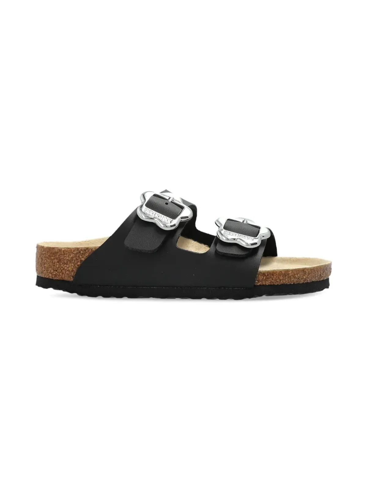 Birkenstock Kids アリゾナ フラワーズ ダブルバックル・スライドサンダル - 画像2