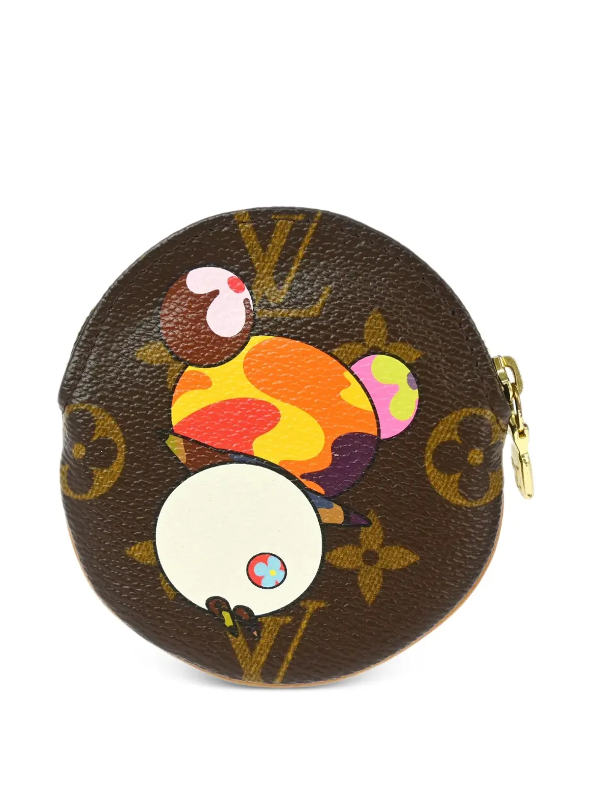 Louis Vuitton ビンテージ × Takashi Murakami 2004 Monogram Panda コインウォレット - 画像2
