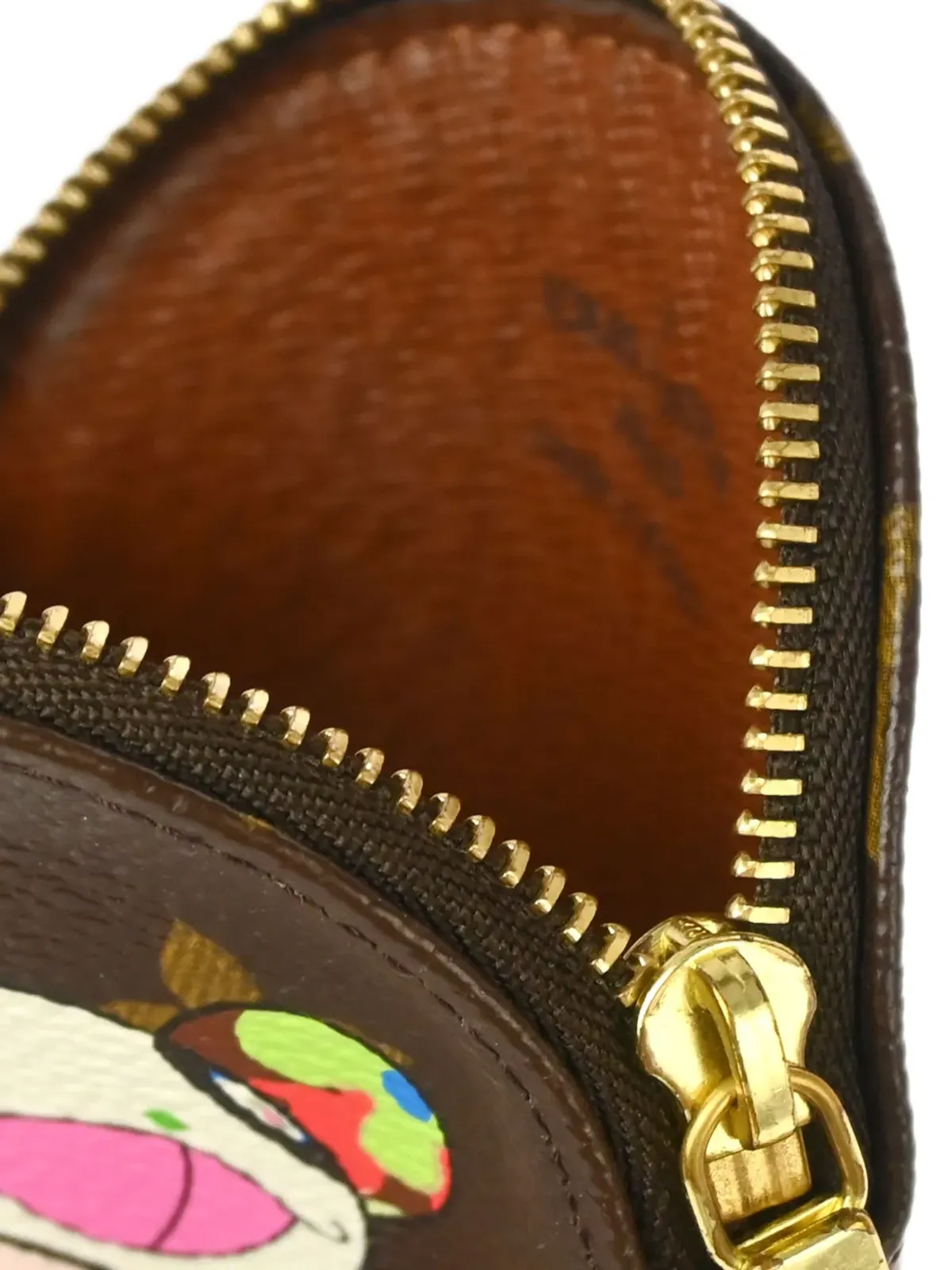 Louis Vuitton ビンテージ × Takashi Murakami 2004 Monogram Panda コインウォレット - 画像4