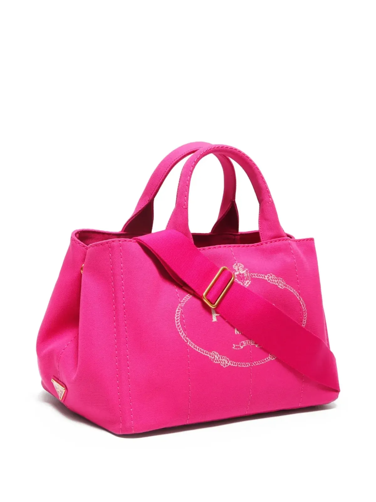 Prada ビンテージ 2010-2020年代 Canapa ロゴ トートバッグ - ピンク - 画像3