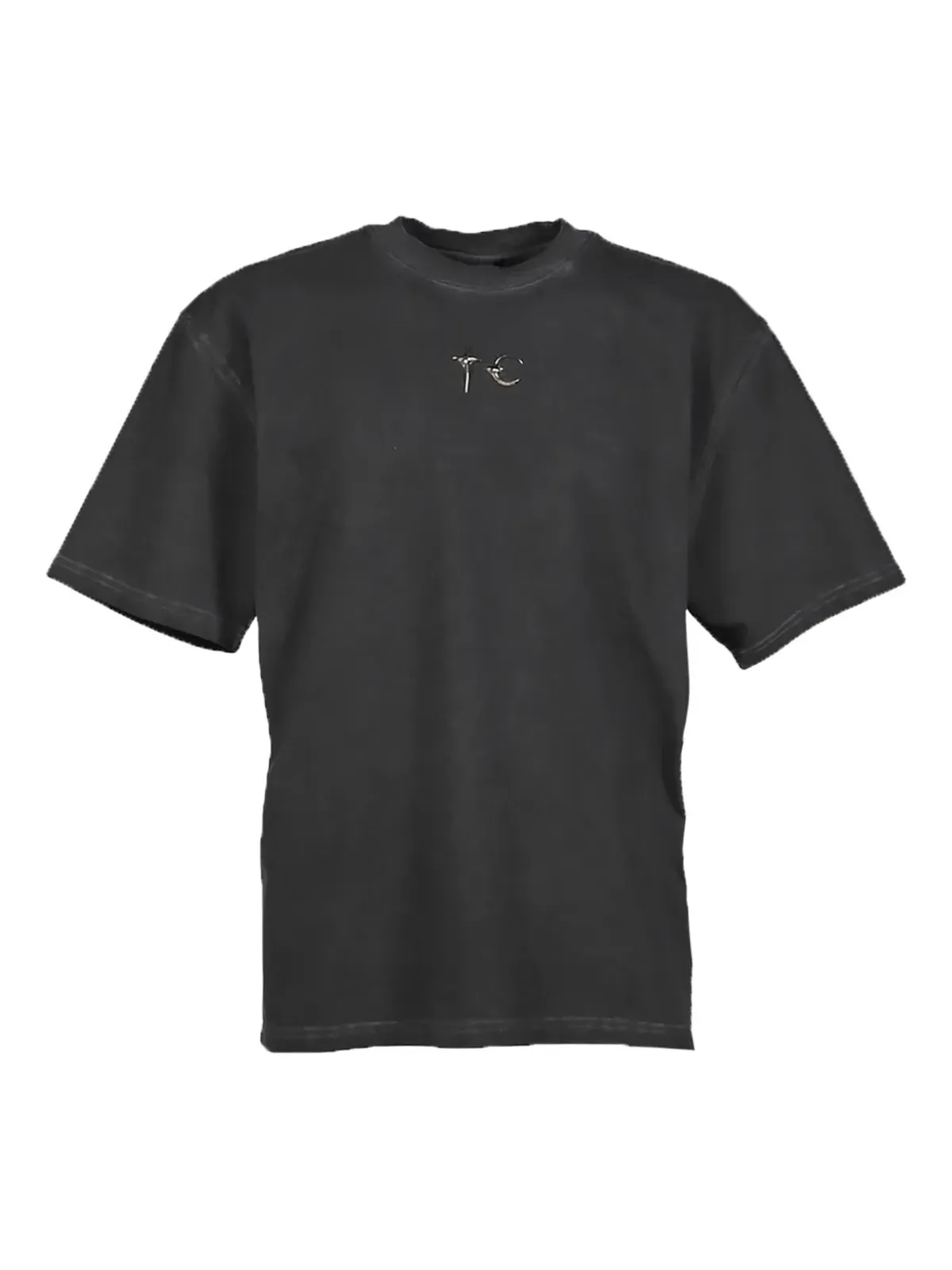 THUG CLUB コットンTシャツ ブラック - 画像1