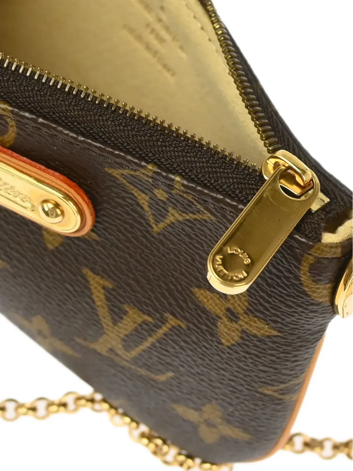 Louis Vuitton ビンテージ モノグラム ポシェット ミラ PM クラッチバッグ ブラウン - 画像5