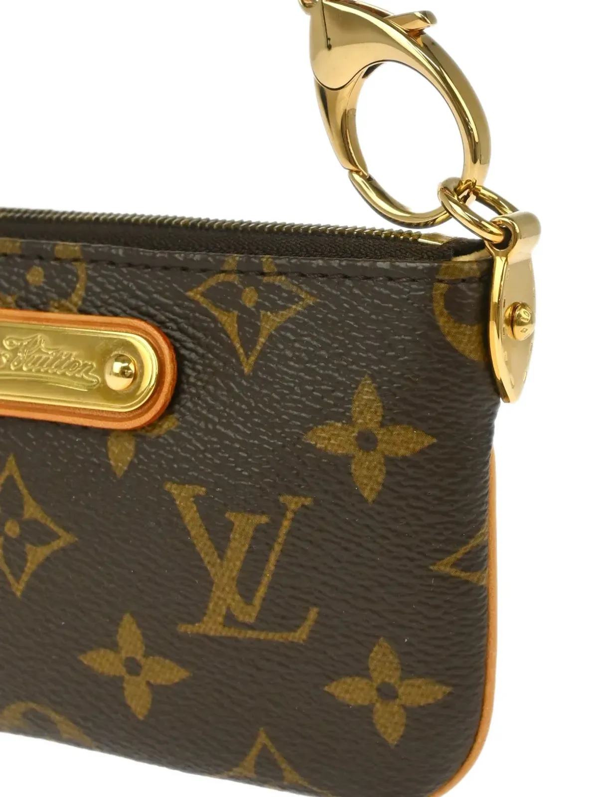 Louis Vuitton ビンテージ モノグラム ポシェット ミラ PM クラッチバッグ ブラウン - 画像3
