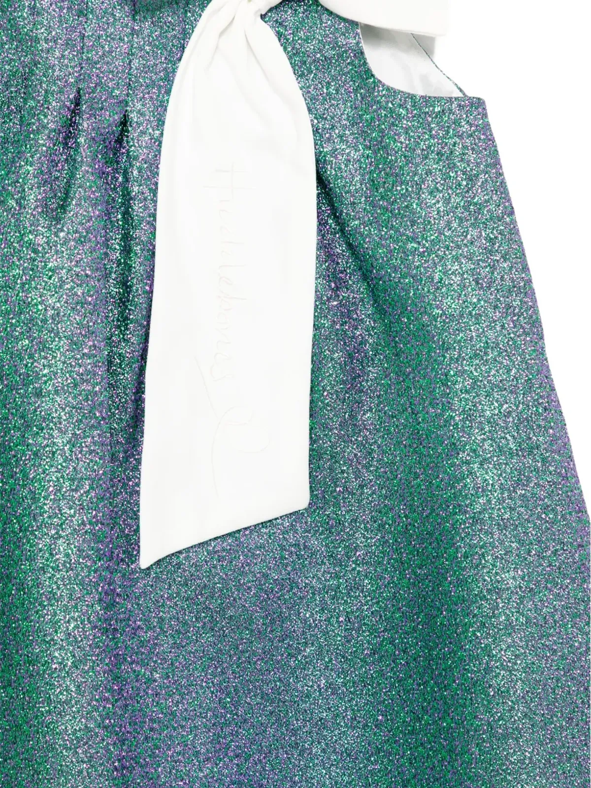 Hucklebones London Sunburst trapeeze dress - Green - 画像3